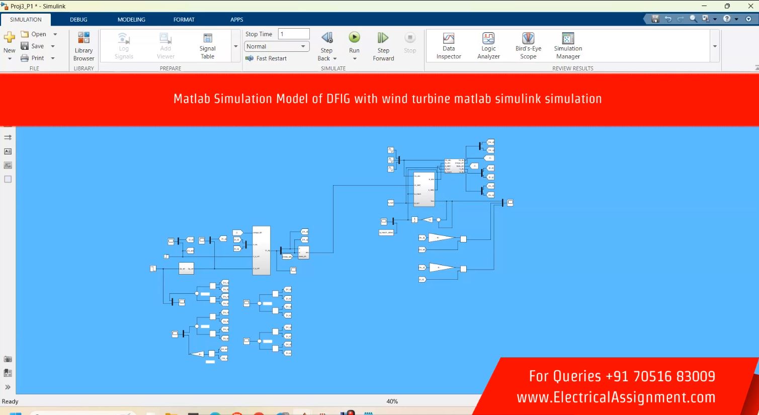 WIND TURBINE CONTROL MATHEMATICAL MODEL IN MATLAB SIMULINK SIMULATION screenshot 9